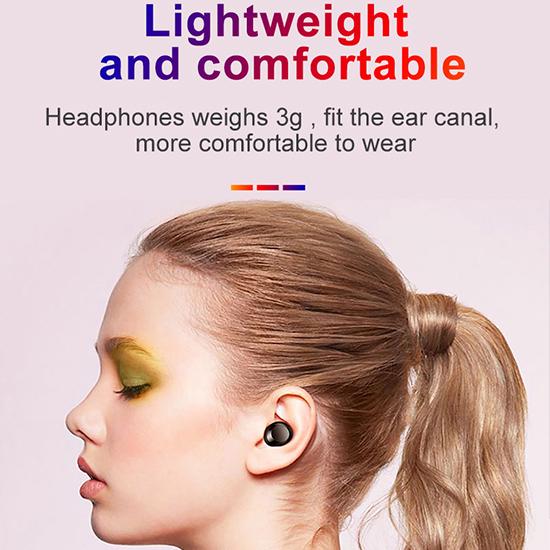 Waterproof 5.0 Earphones Bluetooth Mini HIFI TWS Earbuds Wireless Headphones Noise Reduction Headset