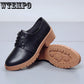 Leather Oxford Shoes Woman Street Brogues  Decoration Moccasins Soft Leather Shoes Flats