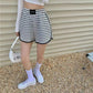 Casual Loose Summer Shorts Women High Waist Printed Short Pants All-match Korean Steetwear High Waist Wide Leg Sports Pants All Match Short Bottoms