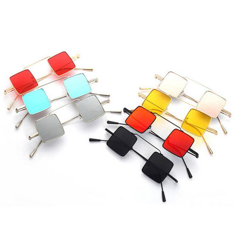 WTEMPO Fashion Prince Mirror Sunglass Women Personality Reflective Small Square Sunglasses Women Bra