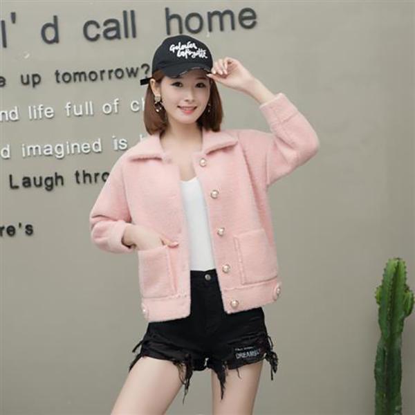 Woman Winter One Button Jacket Coat Pocket Wool Blend Cape Keep Warm Outwear Tops