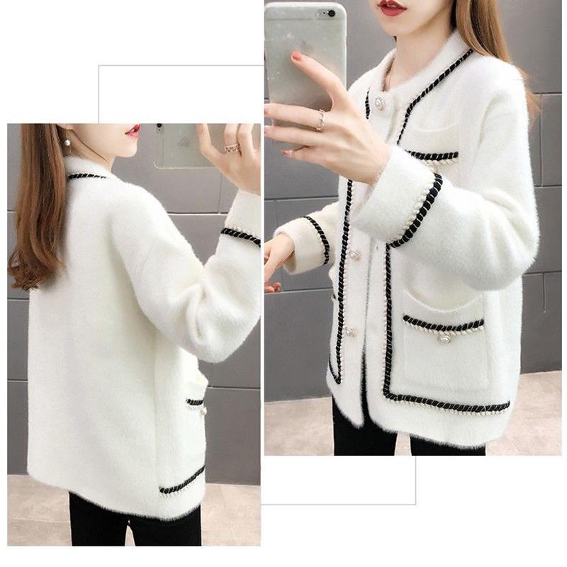 Winter Knit Sweaters for Women Solid Color Long Sleeved Buttons Loose Pullovers Turtleneck Warm Irregular Hem Tops