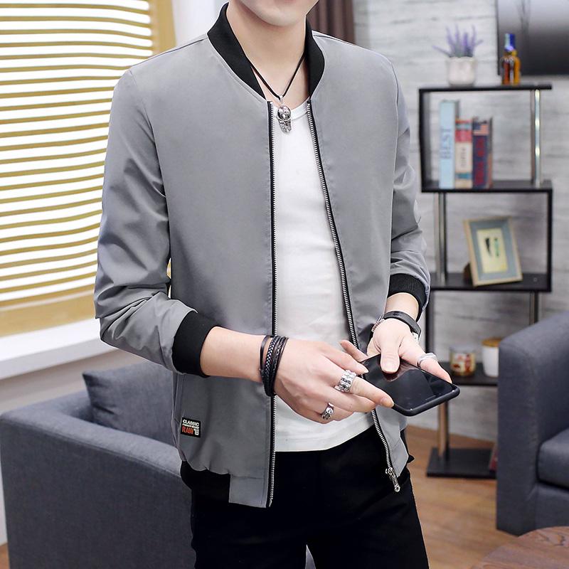 Plus Size Autumn Men's Jackets Fashion Coats Male Casual Slim Baseball Collar Bomber Jacket Men Coat