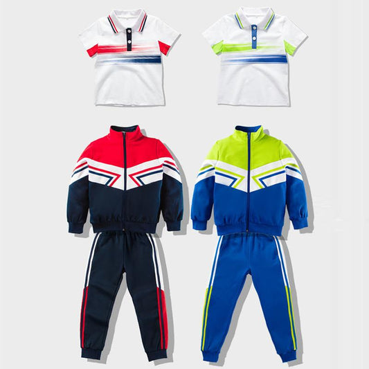 Primary School Uniforms Spring and Autumn Suits Children's First Grade Class Uniforms Kindergarten Uniforms Summer Games Clothing