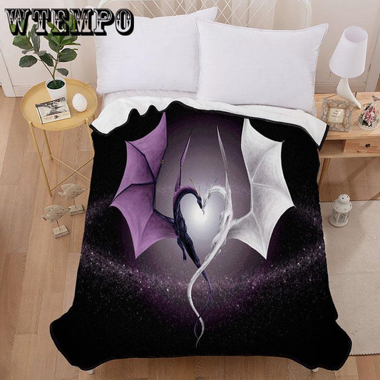 Dinosaur Tapestry Wall Hanging Home Decoration Camping Tent Pad Carpet Dark Black Wind