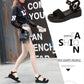 Summer Bright Diamond Flat Sandals Casual Women's Sandals Platform Non-slip Wedge Sandals Flat Student Women's Shoes