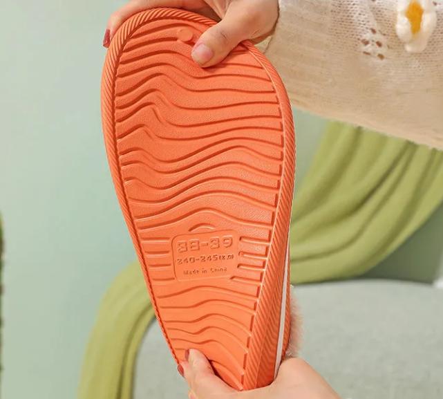 Autumn and Winter Youth Cotton Slippers Indoor Non-slip Soft-soled Shoes Warm Simple Plush Cotton Shoes