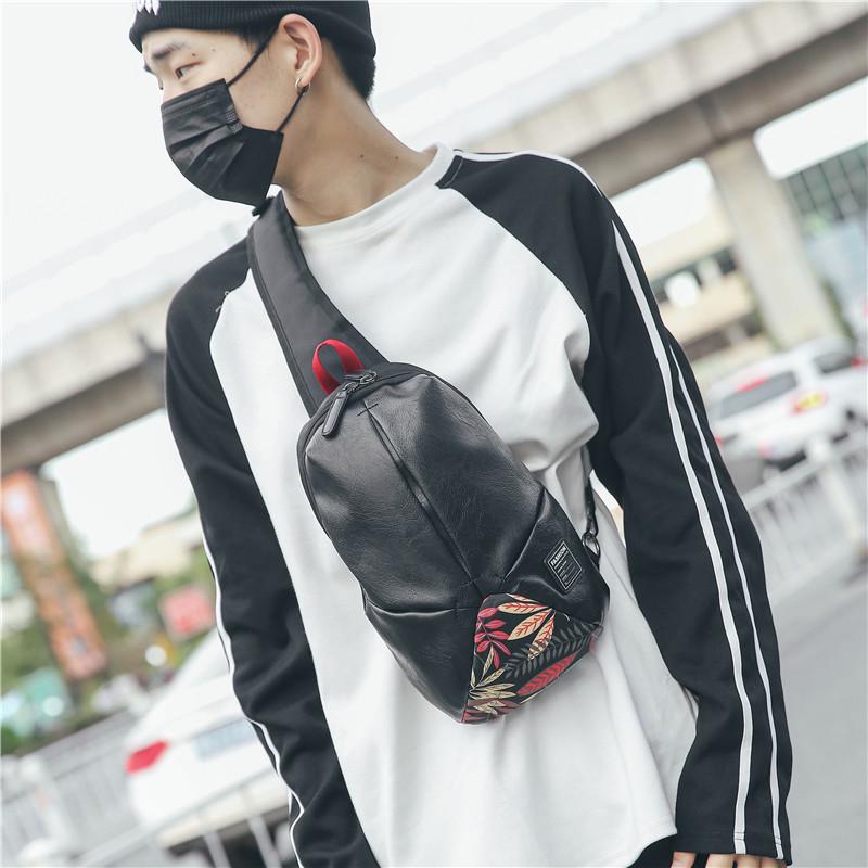 Flower Chest Bag Couple Large Capacity Multi-pocket Shoulder Bag Outdoor Sports Bag Backpack