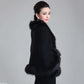 Autumn and Winter Imitation Fox Fur Coat Ladies Shawl Cloak Loose Large Size Short Fur Collar Cloak Thick