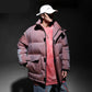 Winter Down Jacket Men's Fashion Short Shiny Jacket Tide Brand Lovers Thick Bread Jacket Padded Jacket
