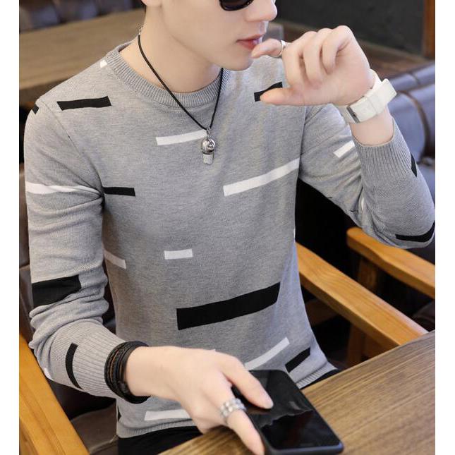 Male Sweater 2019 Autumn Winter Fashion O-neck Pullover Casual Slimfit Mens Wool Knitted Sweaters