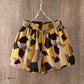 Cotton and Linen Shorts Women's Summer Loose High Waist Outer Wear Elastic Waist Thinner Casual Wide-legged Five-point Pants