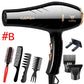 1200W Blu-ray Care Hair Dryer Set High Power Hot/cold Hair Dryer Barber Equipment for Home Hair Salon
