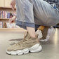 Men's Shoes Breathable Leisure Mesh Sports Running Shoes Flying Woven Socks Ins Dad Tide Shoes