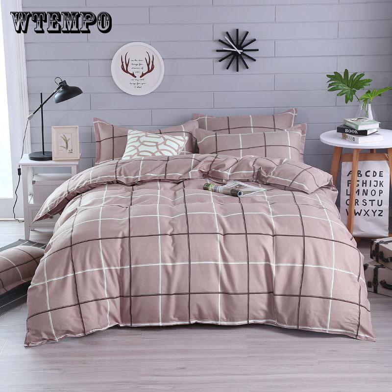 Super Soft Cotton Duvet Cover Set 4Pcs Bedding Sets Queen King Size Bedclothes