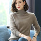 Women's Turtleneck  Mink Sweater Thick Warm Slim Pullover Sweater 100% Real Mink Hair Fuzzy Sweater