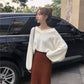 V-neck Sweater Women's Head Autumn and Winter Clothing New Loose Student Bottoming Sweater Shirt