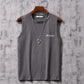 Summer Loose Waistcoat Vest Men's Solid Color Large Size Sleeveless T-shirt Thin Section Sports Men's Top