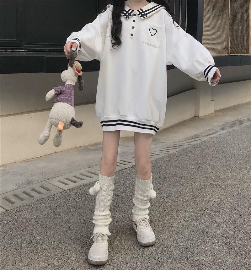 Winter Sweatshirt Women Fashion Oversized Loose Pullover Long Hoodies Lantern Sleeve Women Hoodies Sweatshirt Plus Size Casual Top Clothes