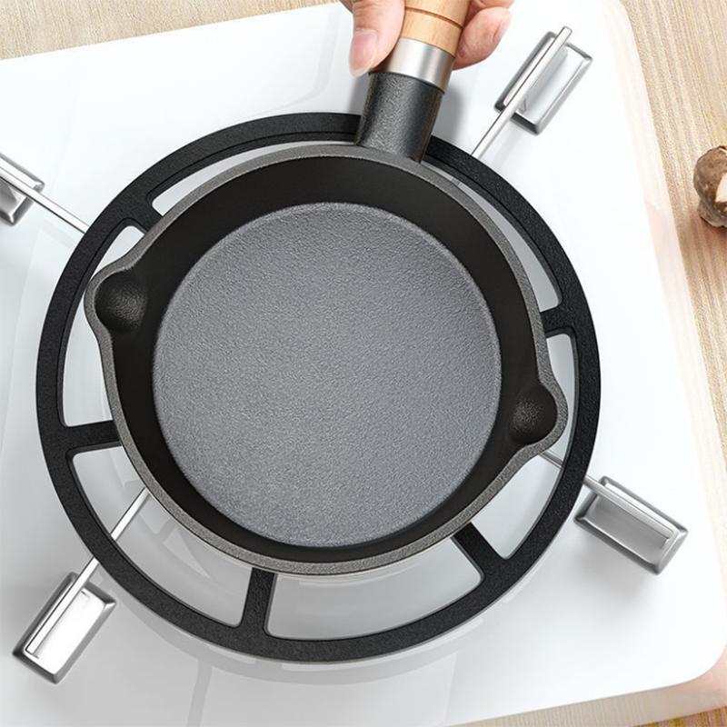 Mini Small Iron Pot Splashing Oil Small Pot Omelette Artifact Cast Iron Pot Burning Oil Pouring Oil Small Frying Pan Small Oil Pot Non-stick