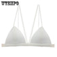 Europe and America Sexy Small Strap Wrapped Chest Long Deep Girl Tube Top Simulation Silk Underwear