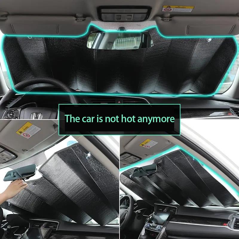 Car Sun Visor Front Windshield Sun Visor Thickened Car Sunscreen Heat Insulation Aluminum Foil Sun Visor