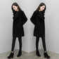Autumn and Winter Women's Mid-length Woolen Coat Fashionable Large Size Woolen Coat Loose Small Woolen Coat