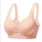Ladies No Steel Ring Thin Vest Type Gathered Adjustable Sexy Beautiful Back Bra Jacquard Simple Full Cup Bra
