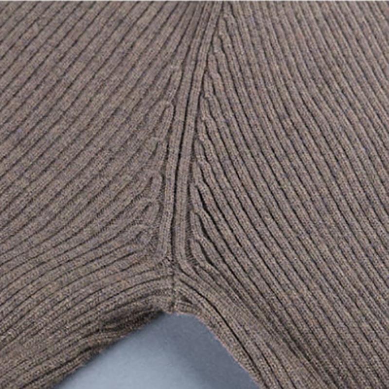 Men's Half Turtleneck Sweater Men's Thick Autumn and Winter Slim Sweater Casual Pullover Knitted Sweater