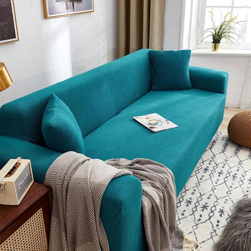 Sofa Cushion Cover Elastic Home Decoration Pure Color Protective Cover Sofa Cover Personalized Matching Washable Sofa Cover