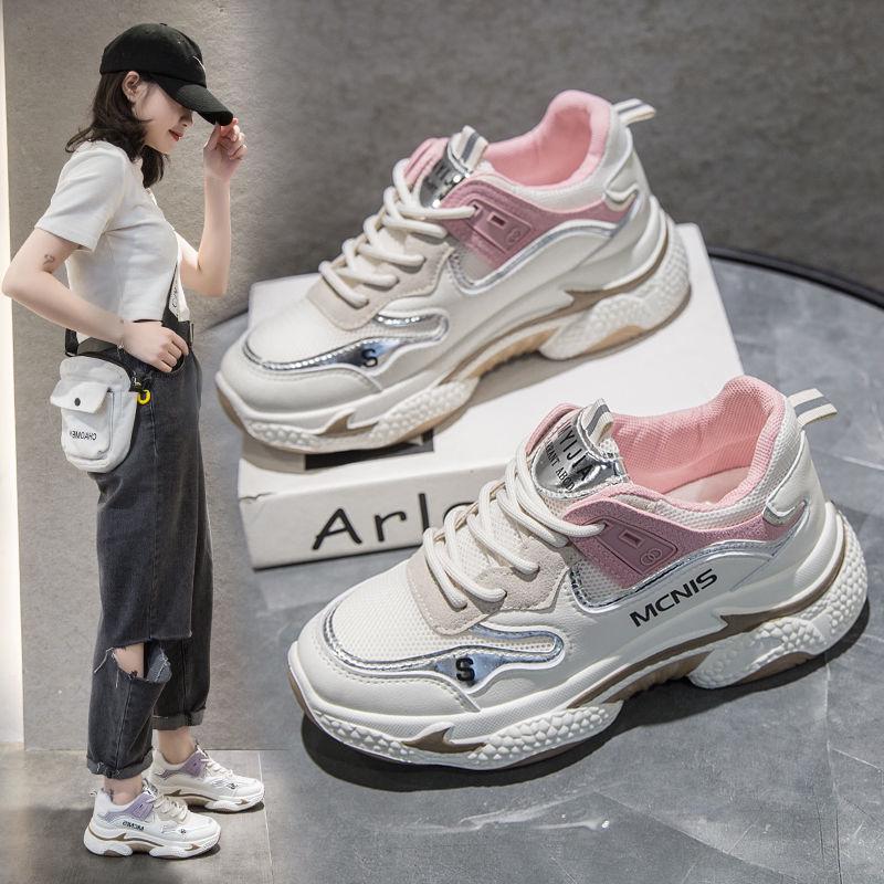 Summer Mesh Breathable Daddy Shoes Female Korean Version of The Wild Student Sports Shoes Super Fire Running