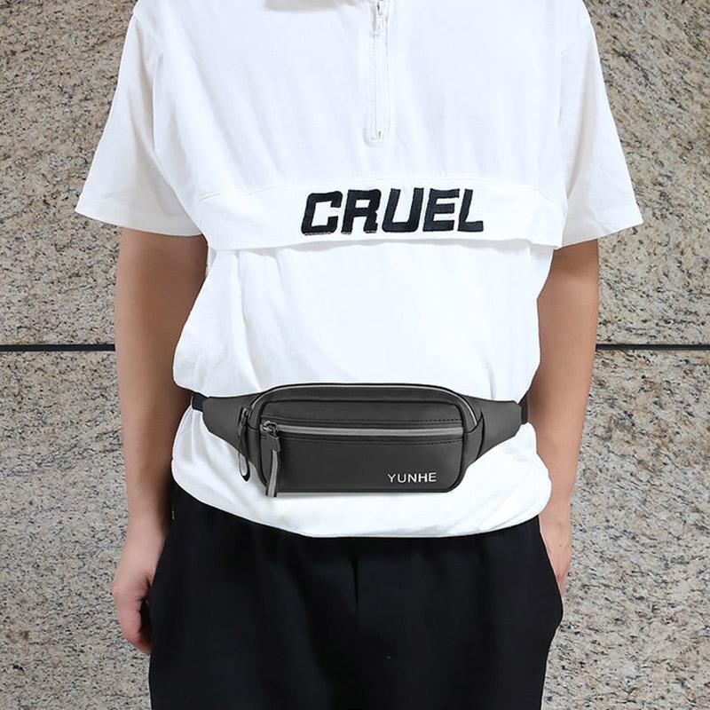 Sports Waist Bag Unisex Multifunctional Mobile Phone Bag Zipper Waterproof Marathon Running Bag for Outdoor Travel