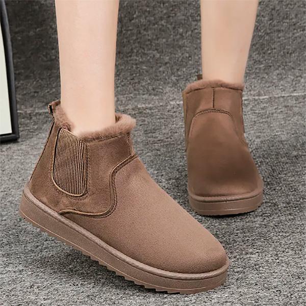 Women's Short Snow Boots Plush Thick Cotton Shoes Winter All-match Martin Boots
