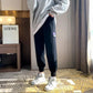 Women's Loose Bungee Sports Pants Grey Sweatpants Ladies Jogging Pants Cargo Pants Women Hippie Clothes Trousers Black Striped Pants