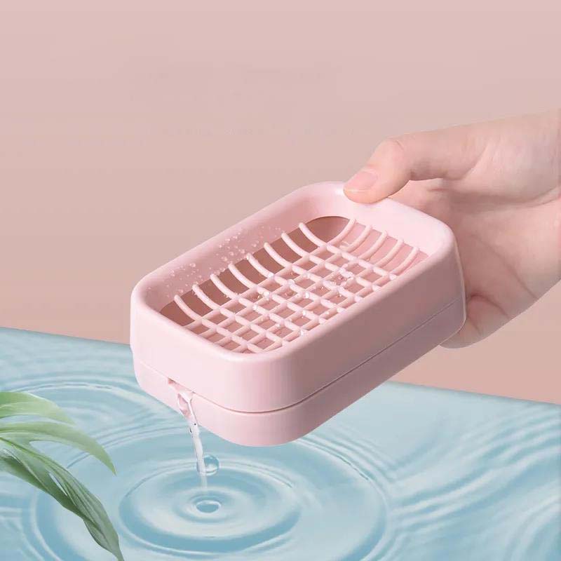 New Bathroom Dish Plate Case Home Shower Travel Hiking Holder Container Plastic Soap Box