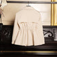 Short Windbreaker Women's Autumn and Winter Small Size Lantern Sleeve Skirt Waist Was Thin Korean Jacket
