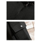 Half Zipper Waffle Pullover Sweater Men's Autumn Korean Trend Half Turtleneck Casual Jacket Loose Large Size Top