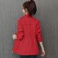 Spring Dress Waist Slim Small Windbreaker Women's Spring and Autumn Women's Stand Collar Age-reducing Coat