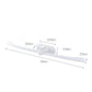 62CM Towel Rack Bathroom Simple And Seamless Storage Rack Bathroom Plastic Bow-shaped Towel Rack Creative Single Rod Towel Rack Slippers Rack Rag Rack