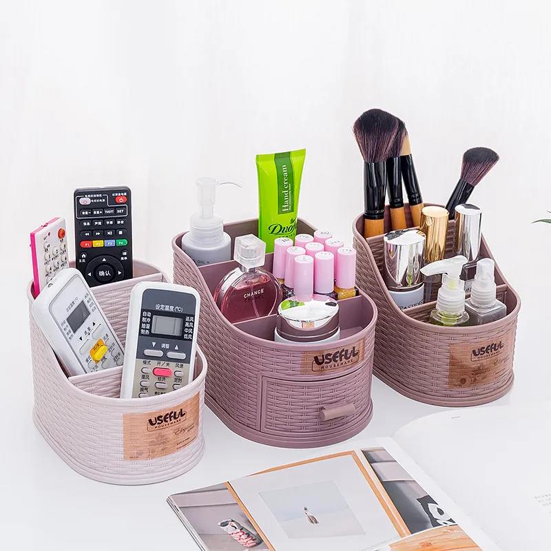 Makeup Box Desktop Storage Box Drawer Type Cosmetic Finishing Box Jewelry Skin Care Product Compartmental Dressing Box