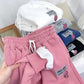 High Waist Slimming All-match Plus Velvet Smiley Sports Harem Pants Women's Autumn and Winter Loose Wide-legs and Feet Casual Long Pants