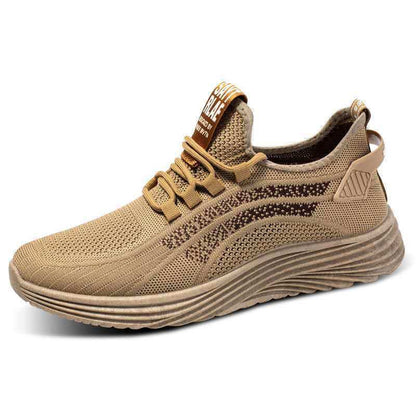 Summer Men's Shoes Fly Woven Comfortable Breathable Sports Shoes Running Shoes All-match Casual Shoes Men