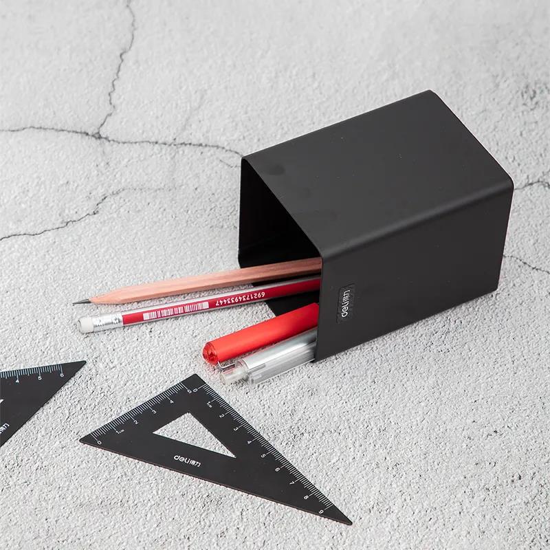 All Metal Pen Holder Office Simple Pen Barrel Pen Storage Box