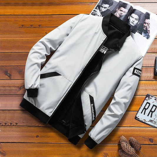 Oversized Jacket Men's Youth Jacket Trendy Slim Jacket Baseball Uniform Spring and Autumn