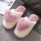 Women's Autumn Thick Bottom Cute Household Indoor Plush Warm Slippers Female Winter Cartoon Cotton Slippers