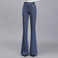 WTEMPO Summer Women Casual Ladies Flare Long Pants  Bell Bottoms Large Size M-XXXL Trousers
