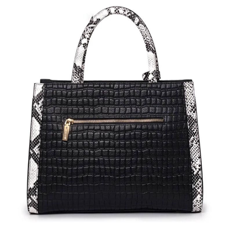 Leather Ladies Bag Large Capacity Handbag Fashion Leather One Shoulder Crossbody Shopping Bag