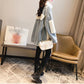 Autumn and Winter Thickening Plus Velvet All-match Stand-collar Jacket Mid-length Loose Casual Women's Warm Jacket Women