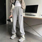 Spring and Summer Korean Style High-waist Wide-leg Sports Casual Pants Female Student Loose-fitting Pants Trend