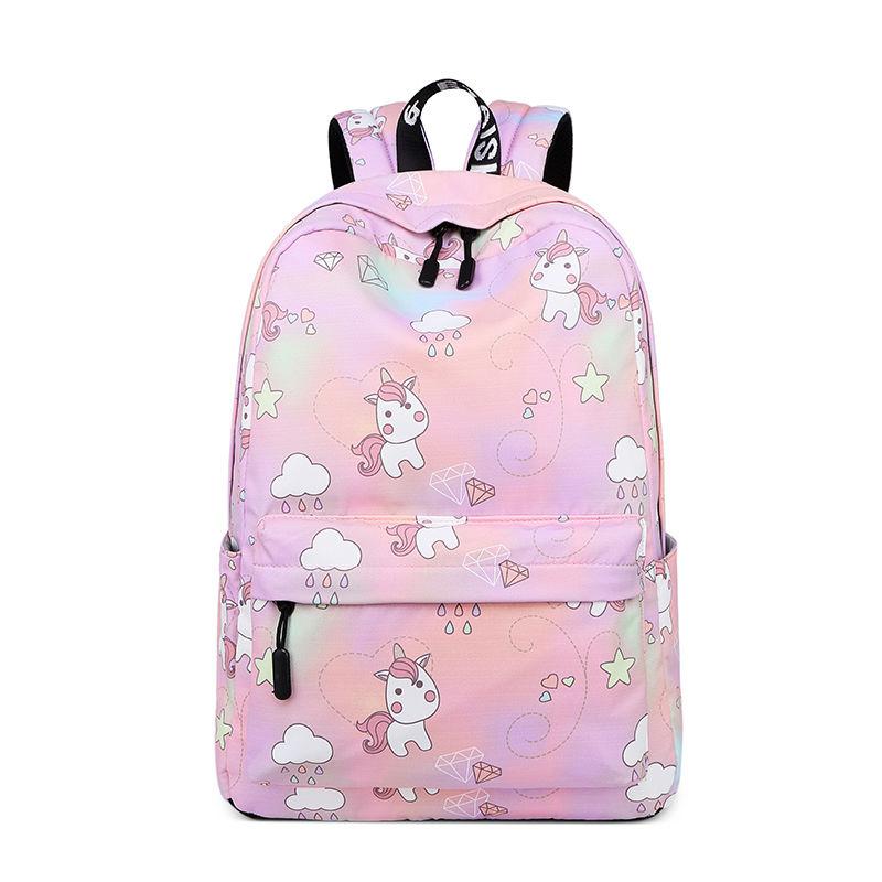 Student Schoolbag Lightweight Backpack Large-capacity Waterproof Backpack Printed Backpack Female Bag